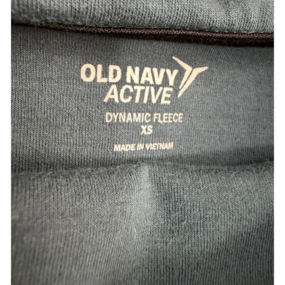 Old Navy Kids Active Dynamic Fleece‎ Hoodie XS Teal Black Ombre Raglan Pockets